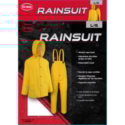 Boss Yellow PVC/Polyester Rain Suit L