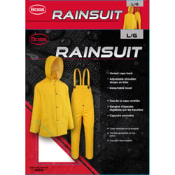 Boss Yellow PVC/Polyester Rain Suit L