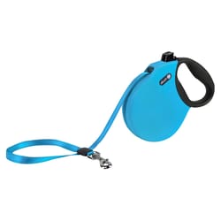 Alcott Blue Plastic Dog Retractable Leash Medium