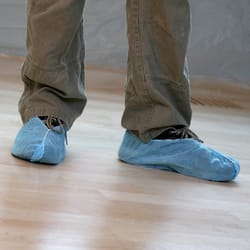 Trimaco SuperTuff Polypropylene Shoe Guards Blue One Size Fits Most 50 pk