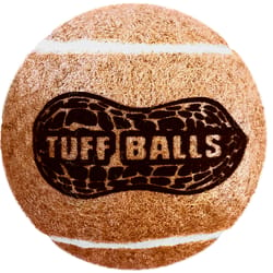 Petsport Tuff Ball Brown Polyster/Rubber Jr. Peanut Butter Tennis Balls 2 pk