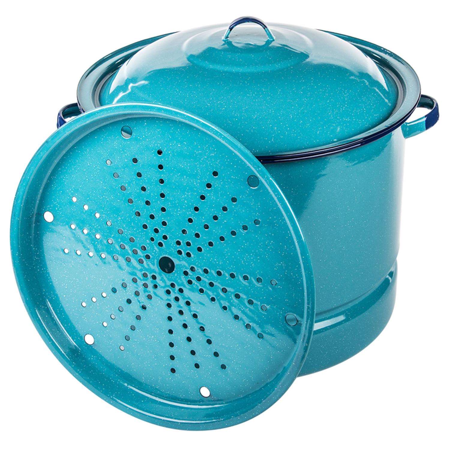 36QT ALUM TAMALE STEAM POT W/LID