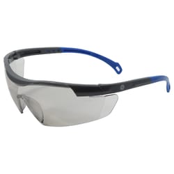 General Electric 01 Series Anti-Fog Impact-Resistant Safety Glasses Indoor/Outdoor Mirror Lens Blue