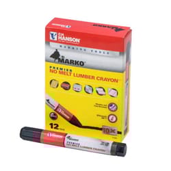 C.H. Hanson Premier No Melt 4.5 in. L Lumber Crayon Black 1 pc