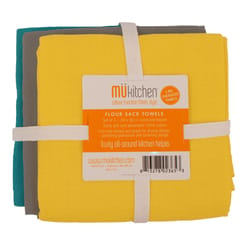 Mu Kitchen Wharf Cotton Flour Sack Towel 3 pk