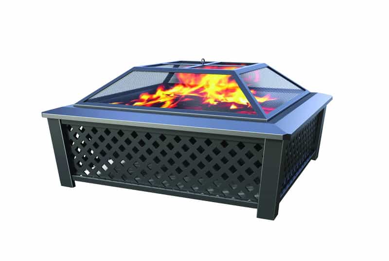 Living Accents Steel Wood Fire Pit 20 In H X 35 In W X 35 In D