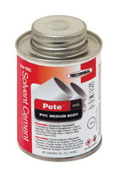 RectorSeal Pete Clear Solvent Cement For PVC 4 oz