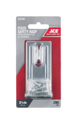 Ace Zinc 3-1/4 in. L Fixed Staple Safety Hasp 1 pk