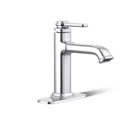 Kohler Envelu Chrome Modern Single-Handle Bathroom Sink Faucet 4 in.