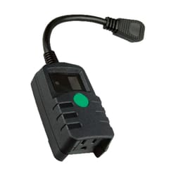 Coleman Cable Outdoor Photocell Timer 125 volts Black