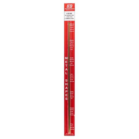 K&S 1/16 in. W X 12 in. L Square Brass Tube 2 pk K&S 1/16 in. W X 12 in. L Square Brass Tube 2 pk