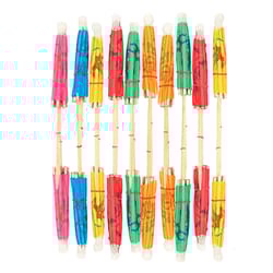 OGGI Assorted Bamboo Umbrella Cocktail Picks