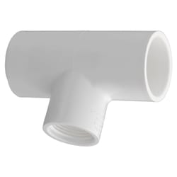 Charlotte Pipe Schedule 40 1 in. Slip X 1 in. D Slip PVC Reducing Tee 1 pk