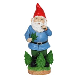 WindyWings Multicolored Resin 12.5 in. H X 5.5 in. L X 5 in. W Good Time Nugg Gnome Smoking Marijuan