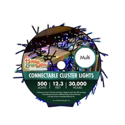 Holiday Bright Lights LED Rice Cluster Multicolored 500 ct Christmas Lights