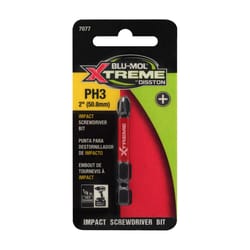 Blu-Mol Xtreme Phillips 3 X 2 in. L Screwdriver Bit S2 Tool Steel 1 pc