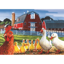 Cobble Hill Dwight's Ducks Tray Puzzle Multicolored 35 pc