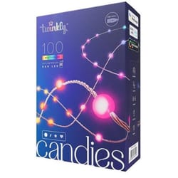 Twinkly Candies Pearl LED RGB 100 ct String Light String 9.8 ft.