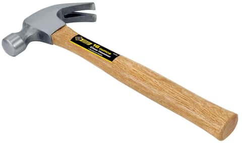 10 oz Curved Claw Wood Handle Hammer