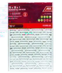 Ace 20 in. W X 30 in. H X 1 in. D Synthetic 11 MERV Pleated Microparticle Air Filter 1 pk
