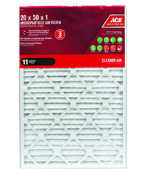 Ace 20 in. W X 30 in. H X 1 in. D Synthetic 11 MERV Pleated Microparticle Air Filter 1 pk
