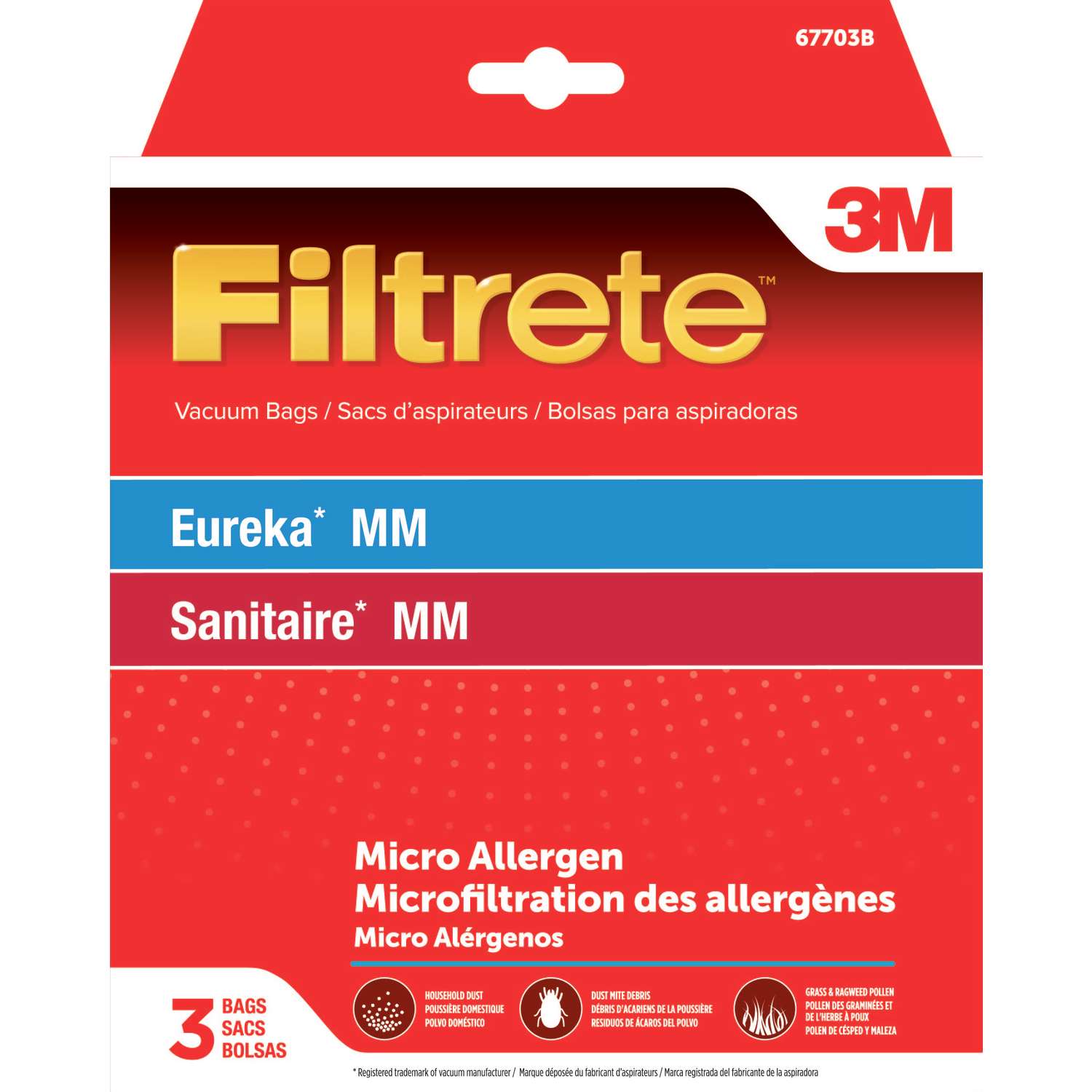 Eureka MM Sanitaire MM , Details about   FILTRETE 3M Vacuum Bags Fits 