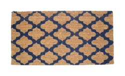 J & M Home Fashions 2.5 ft. W X 1.5 ft. L Multi-color Coir Door Mat