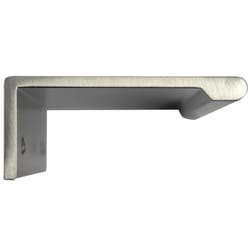 Laurey Rectangle Edge Pull 4 in. Satin Nickel Silver 1 pk