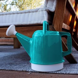 Bloem Deluxe Bermuda Teal 2.5 gal Plastic Watering Can