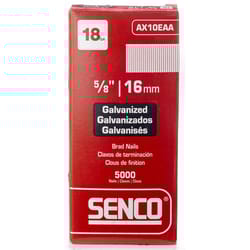 Senco 18 Ga. X 5/8 in. L Galvanized Steel Brad Nails 5000 pk