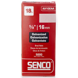 Senco 18 Ga. X 5/8 in. L Galvanized Steel Brad Nails 5000 pk