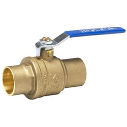 Homewerks 1-1/4 in. Brass Sweat Ball Valve Full Port