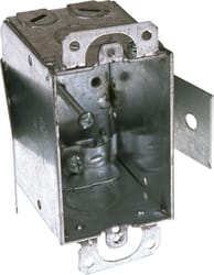 Raco 12.5 cu in Rectangle Steel 1 gang Switch Box Gray