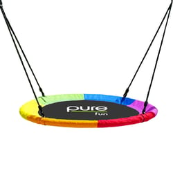 Pure Fun Flying Saucer Steel Rainbow Swing