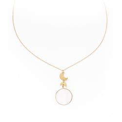 Matr Boomie Rajani Women's Pearl Pendant Gold Necklace