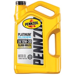 Pennzoil Platinum 10W-30 Gasoline Synthetic Motor Oil 5 qt 1 pk