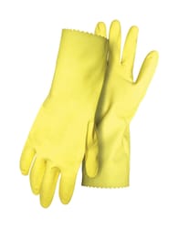 Boss Unisex Indoor/Outdoor Flock Lined Chemical Gloves Yellow M 1 pk