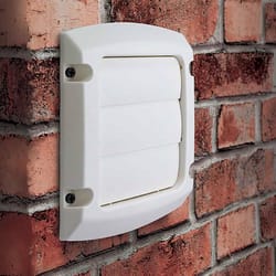 Dundas Jafine ProVent 4 in. W X 4 in. L White Plastic Dryer Vent Hood