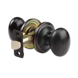 Ace Egg Oil Rubbed Bronze Passage Lockset 1-3/4 in.