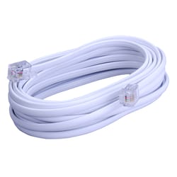 Monster Just Hook It Up 2 ft. L White Modular Telephone Line Cable
