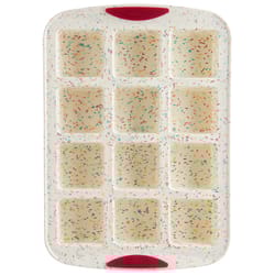 Trudeau Confetti Fuchsia Brownie Pan Multicolored 1 pc