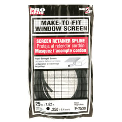 Prime-Line 0.25 in. D X 300 in. L Screen Spline