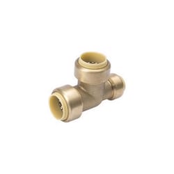 B&K Proline Push to Connect 3/4 in. PTC X 1/2 in. D PTC Brass Reducing Tee