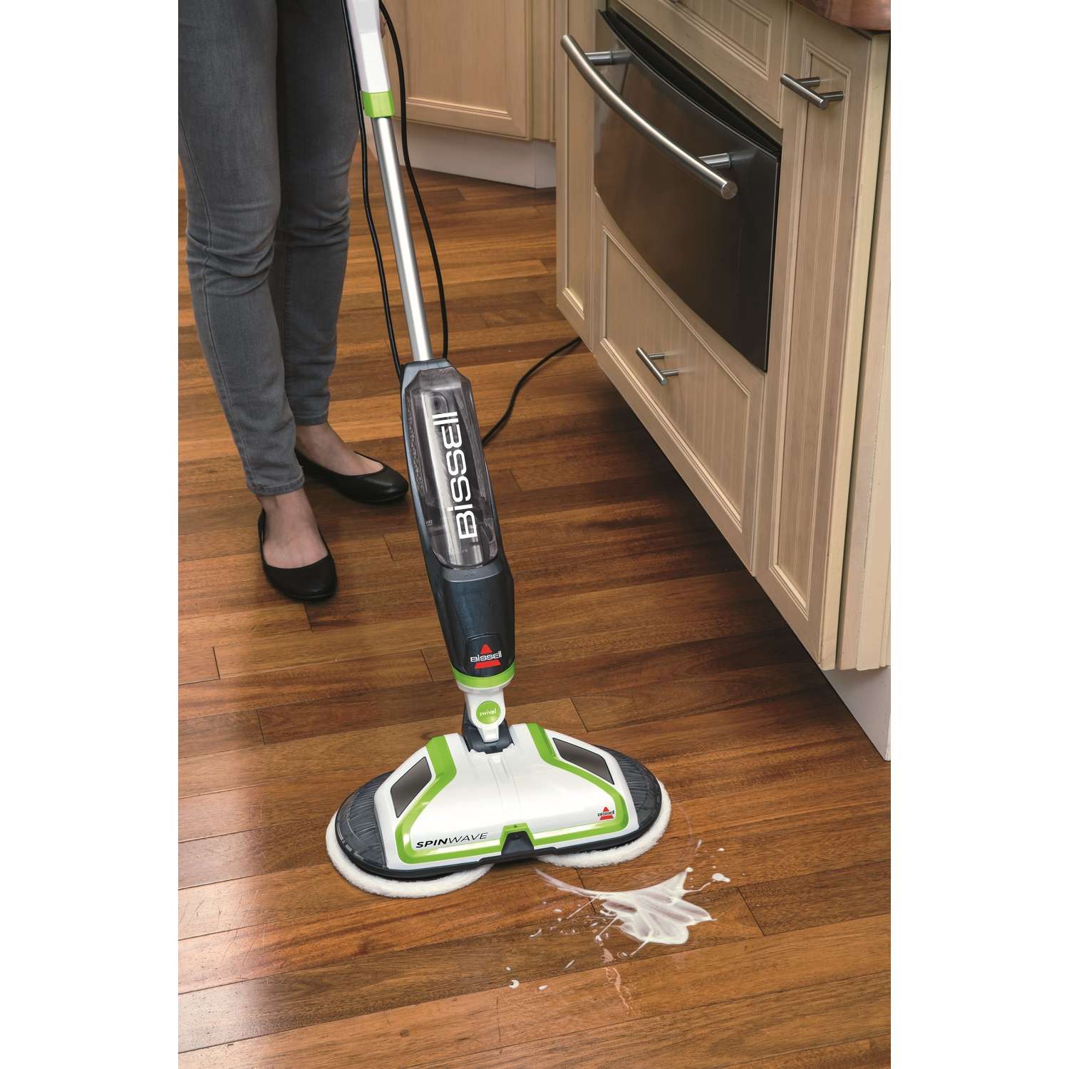 Bissell SpinWave Bagless Scrubber 0.9 amps Standard Lime/White - Ace  Hardware