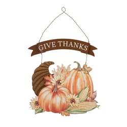 Glitzhome 16 in. Thanksgiving Wall Decor