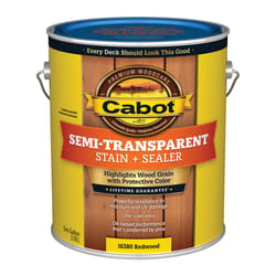 Cabot Low VOC Semi-Transparent Redwood Oil-Based Stain and Sealer 1 gal