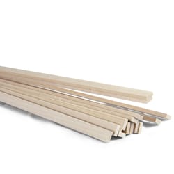 Midwest Products 3/16 in. X 1/2 in. W X 24 in. L Basswood Strip #2/BTR Premium Grade