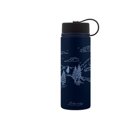 Liberty 20 oz Explore and Be Wild Navy Blue/White BPA Free Vacuum Insulated Bottle