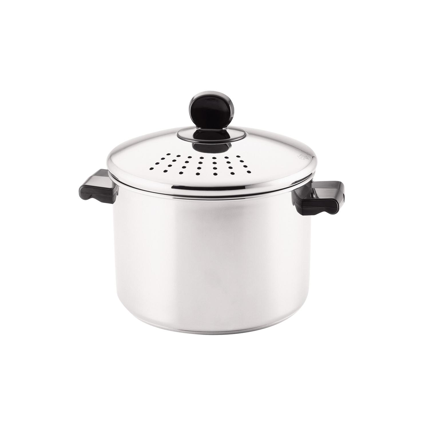Farberware Stainless Steel Stockpot 8 qt Gray Sansujyuku sansujyuku.com
