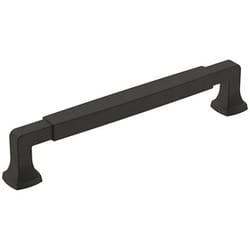 Amerock Stature Transitional Rectangle Cabinet Pull 6-5/16 in. Matte Black 1 pk